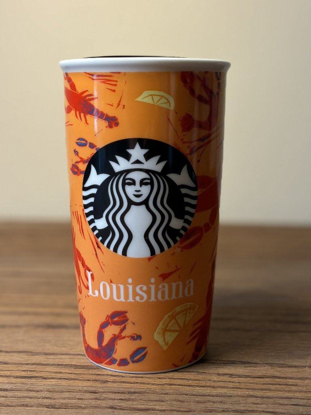 Starbucks Travel Mug w/Lid (Louisiana); 12 fl oz/355 ml